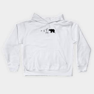 Not Your Average Bear, in Black Kids Hoodie